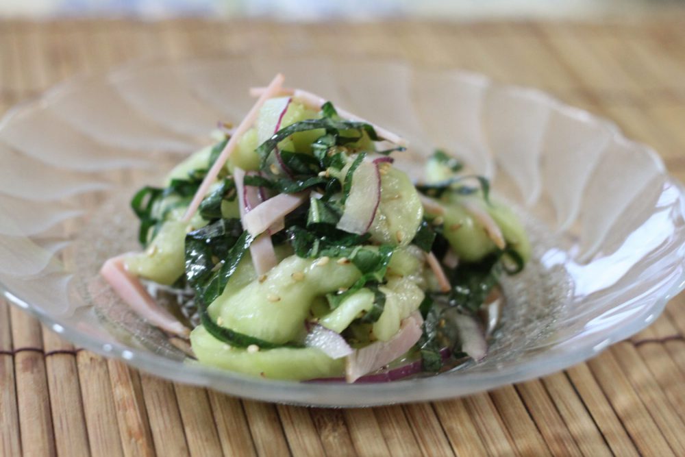 暑い夏にぴったりの大葉レシピ！大葉と茄子のさっぱり酢の物