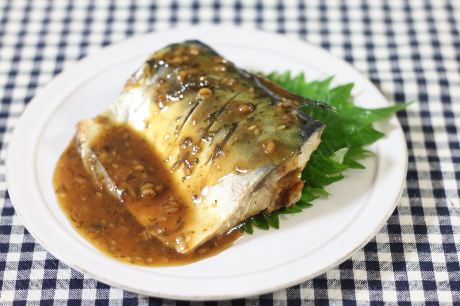 大葉みそで作るサバの味噌煮大葉レシピ