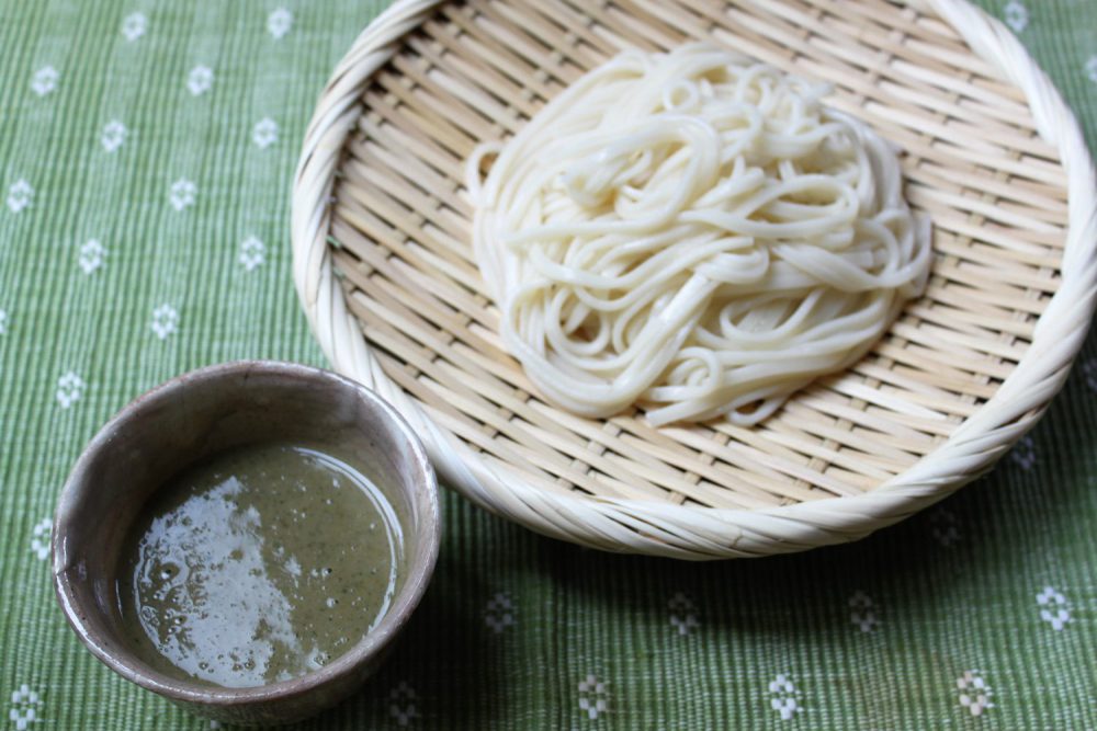 大葉くるみだれのざるうどん大葉レシピ