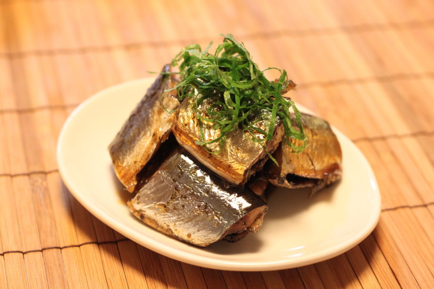秋刀魚の照り煮　大葉ドレッシングレシピ